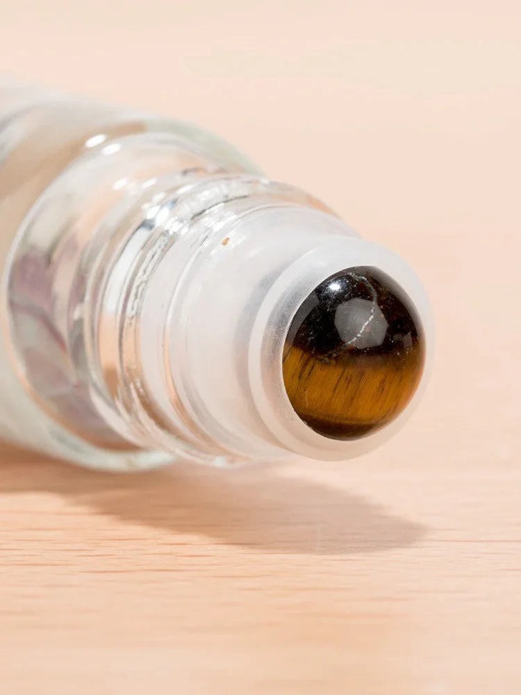Natural Gemstone Crystal Essential‑Oil Roll‑On Bottles — Gemstone Roller Balls - Y.S Alley