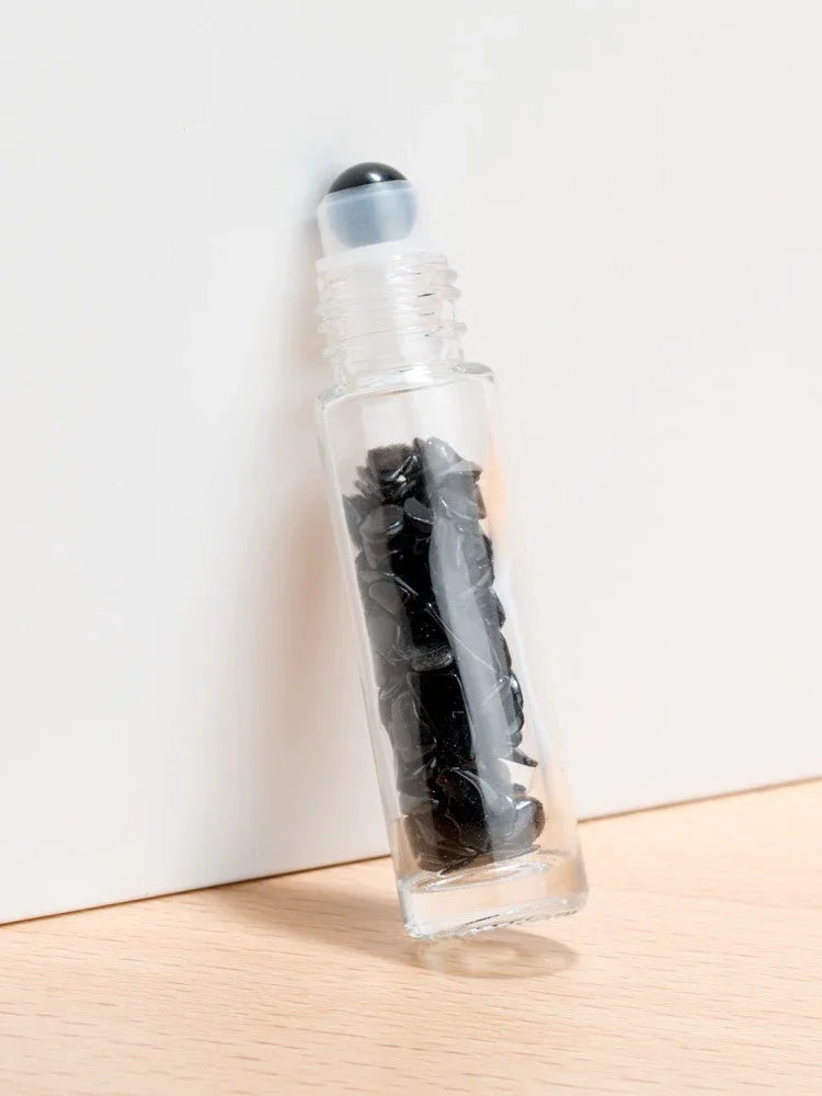 Natural Gemstone Crystal Essential‑Oil Roll‑On Bottles — Gemstone Roller Balls - Y.S Alley