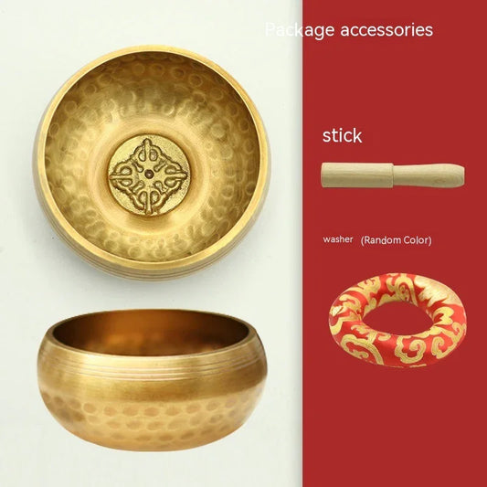 Hand-Hammered Lotus Buddhist Singing Bowl - Y.S Alley