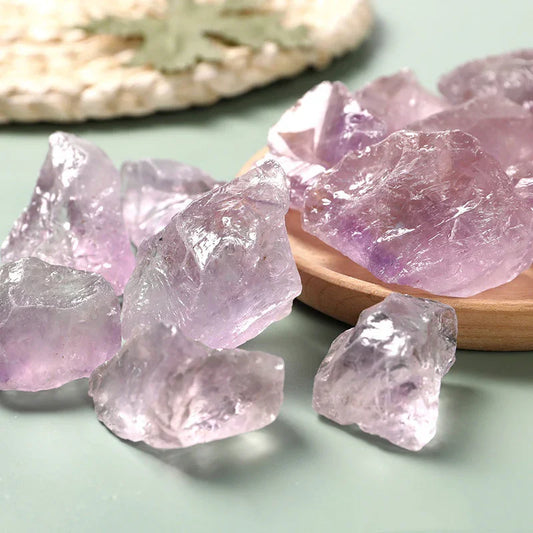 Natural Amethyst Rough Crystal Bag — Hand‑Polished Pieces - Y.S Alley