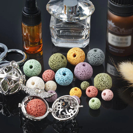 Lava Stone Diffuser Beads — 6 mm ~ 14 mm (14 Colors) - Y.S Alley