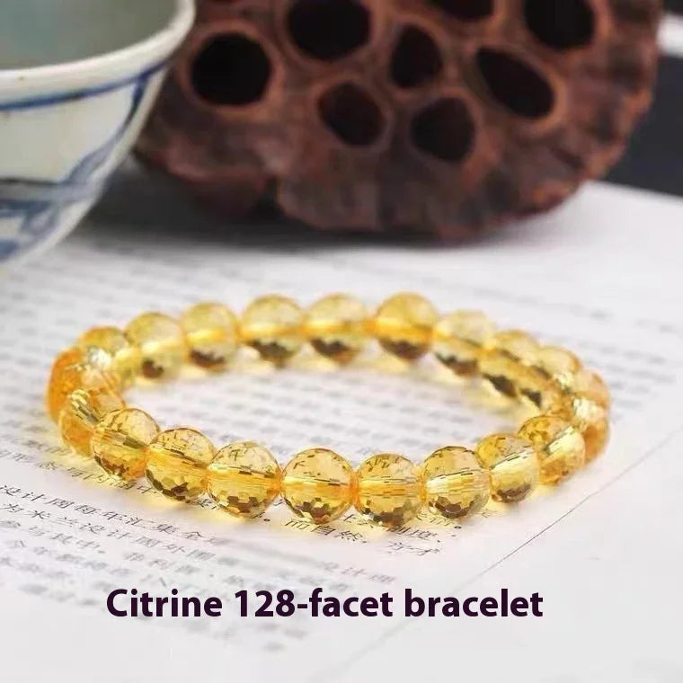 128-Facet Crystal Bracelet | Amethyst · Ametrine · Citrine (Unisex) - Y.S Alley