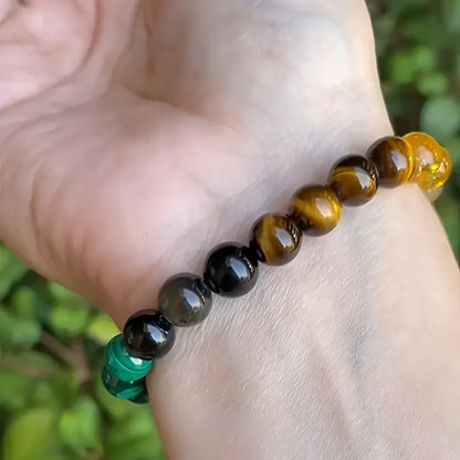 Intention Crystal Bracelet — Money · Protection · Abundance · Love (8 mm beads) - Y.S Alley