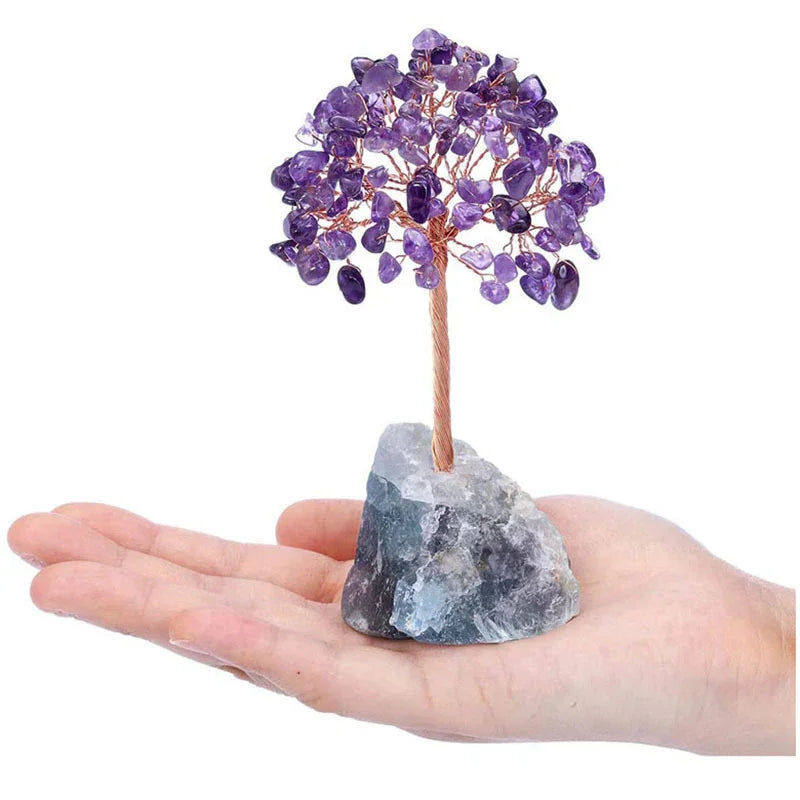 Crystal Tree of Life Gemstone Ornament – 8 Variants