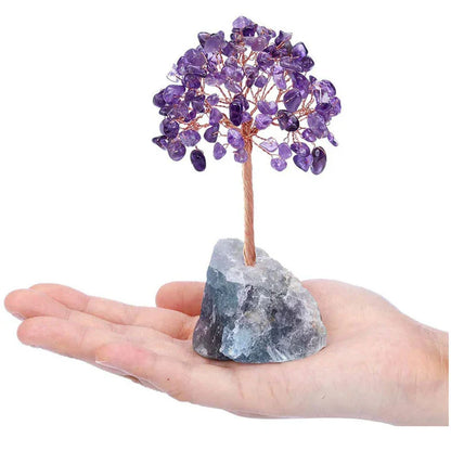 Crystal Tree of Life Gemstone Ornament – 8 Variants