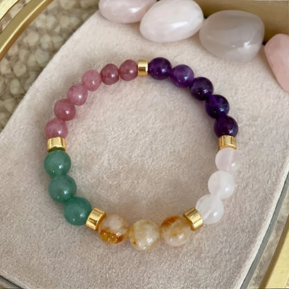 Intention Crystal Bracelet — Money · Protection · Abundance · Love (8 mm beads) - Y.S Alley