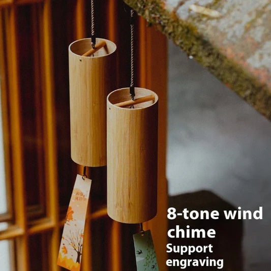 Four-Seasons Bamboo Chime — 8-Tone Hand-Tuned Cylinders - Y.S Alley